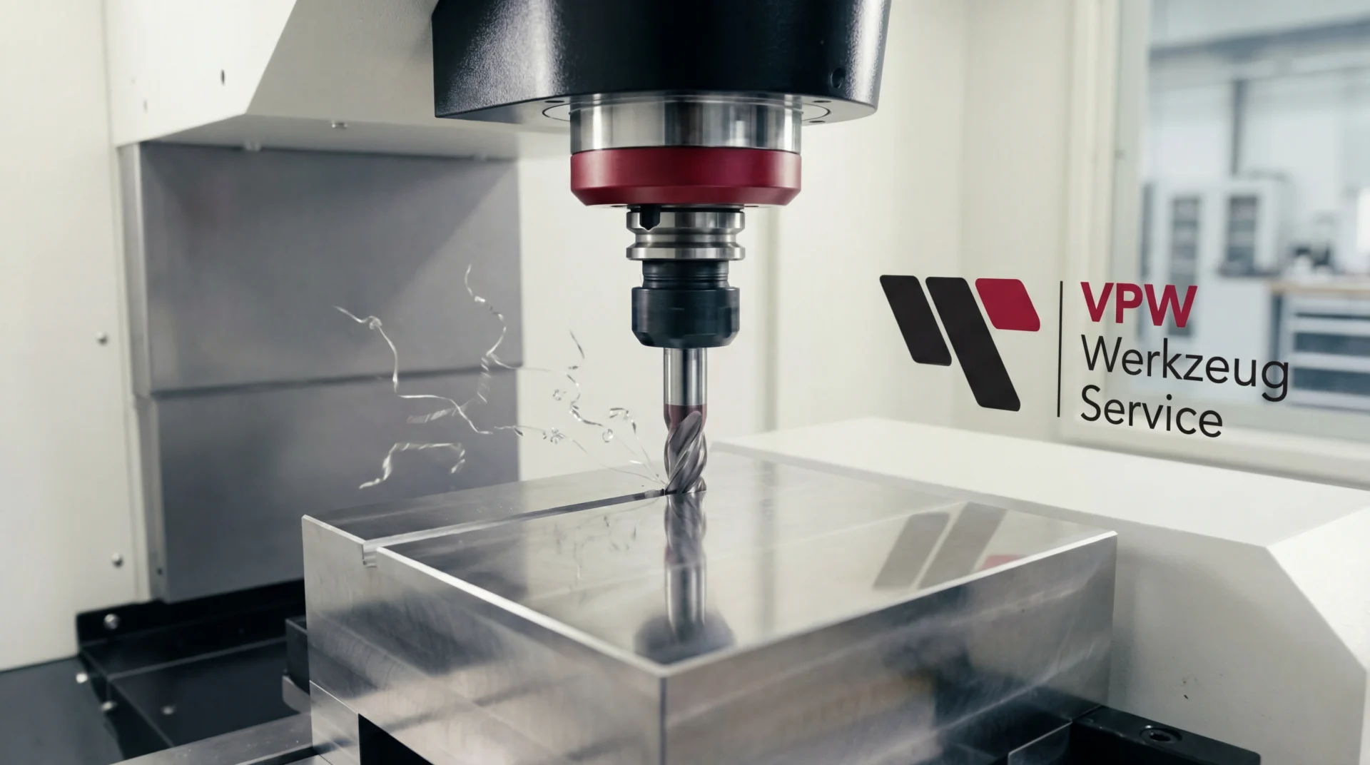 Close Shot Cnc Machines End Mill Precisely 4k 16