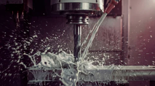 Eine Nahaufnahme Einer Cnc Maschinenspindel Sich 4k 16 9