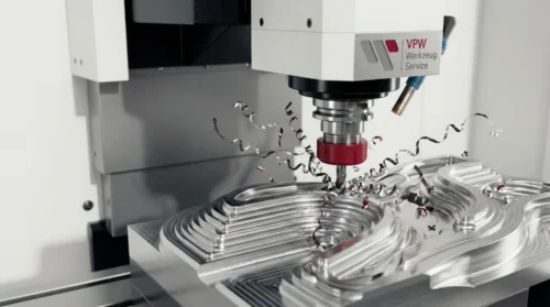 Extreme Close Cnc Milling Machine Precisely Shaping 4k 16